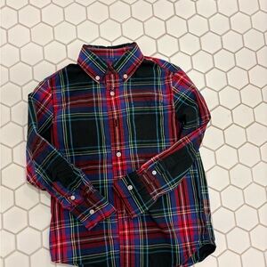Crew Cuts Plaid Button-Up Shirt